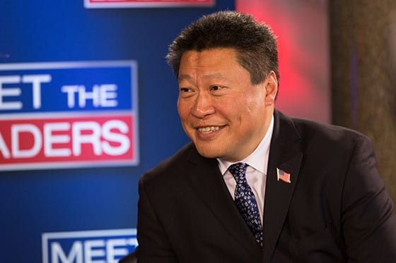 State Senator Tony Hwang appears on Meet the Leaders hosted by David Smith. CT State Capitol May 4, 2016.
