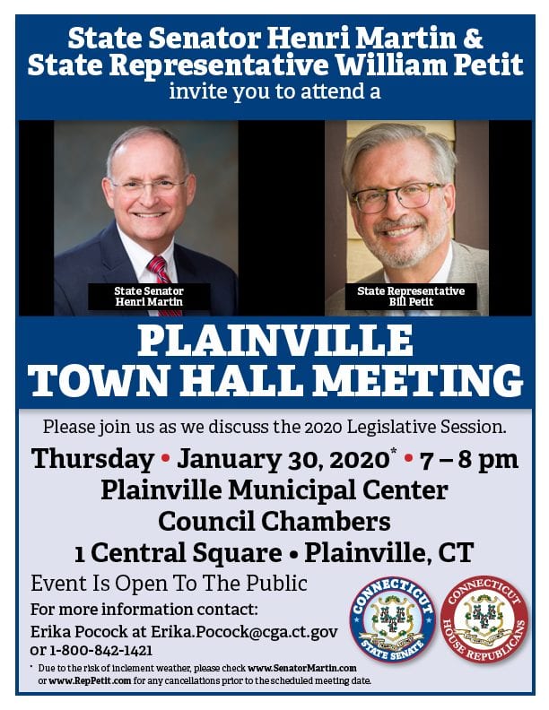 Mark your calendars Join us in Plainville on Jan. 30! Connecticut