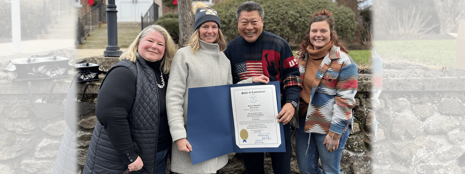 Photo Sen Hwang Ct Officials Declare Easton The Christmas Tree Capital Of Ct Connecticut 