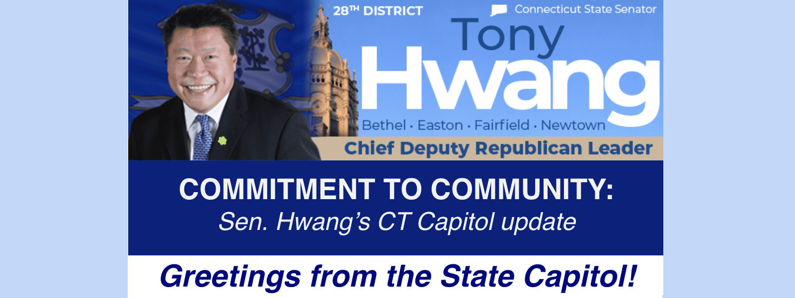 COMMITMENT TO COMMUNITY: Sen. Hwang’s CT Capitol update 1-22-2024