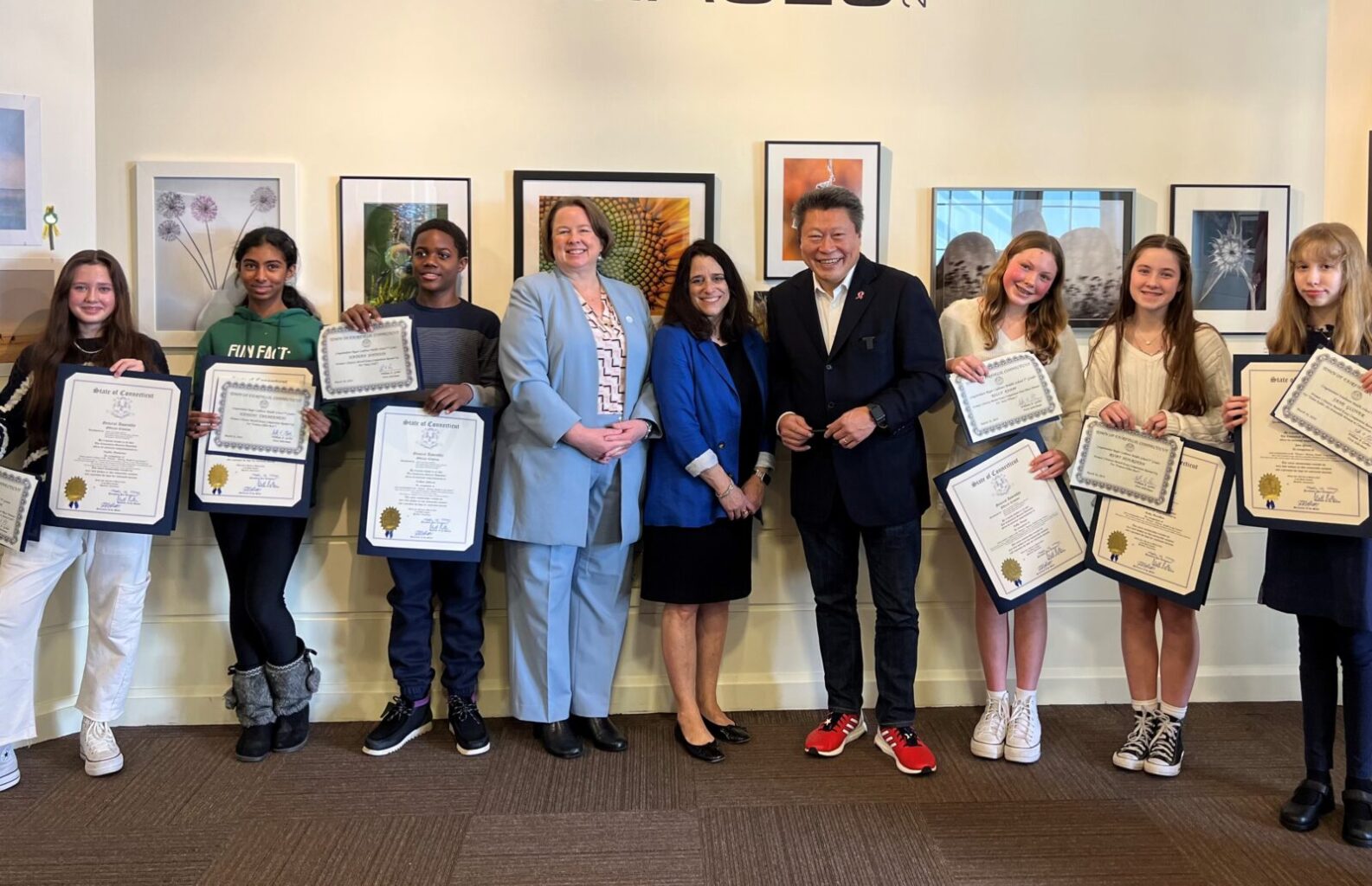 Fairfield’s Senator Tony Hwang Celebrates Middle School Honorees in Women's History Month Essay Contest