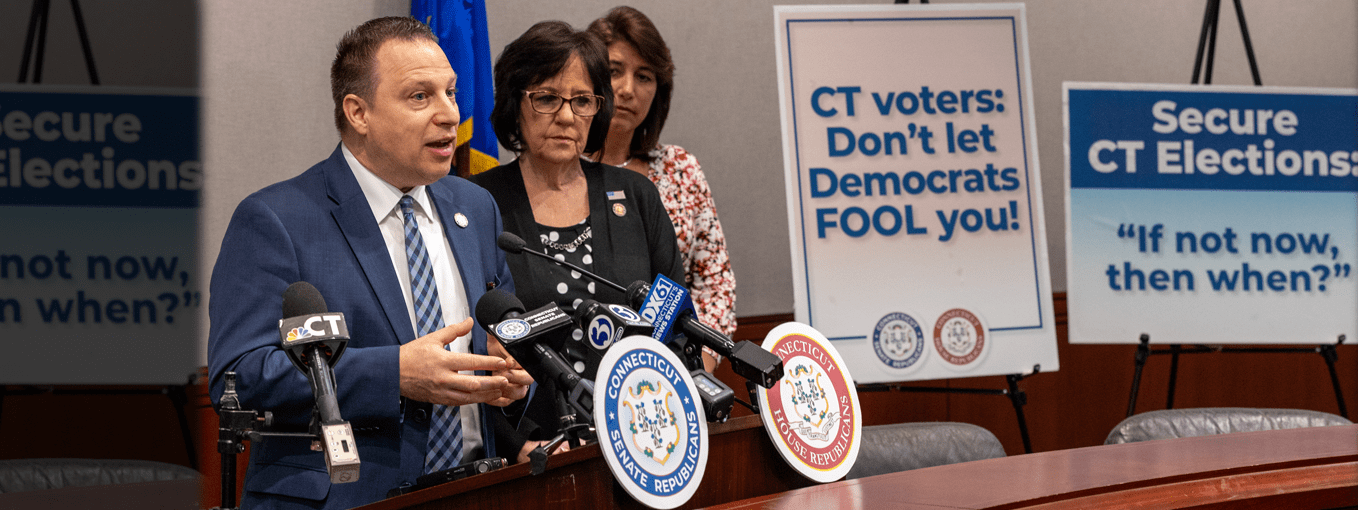 (Watch) CT GOP prompt action to secure CT elections: "Don't be fooled."